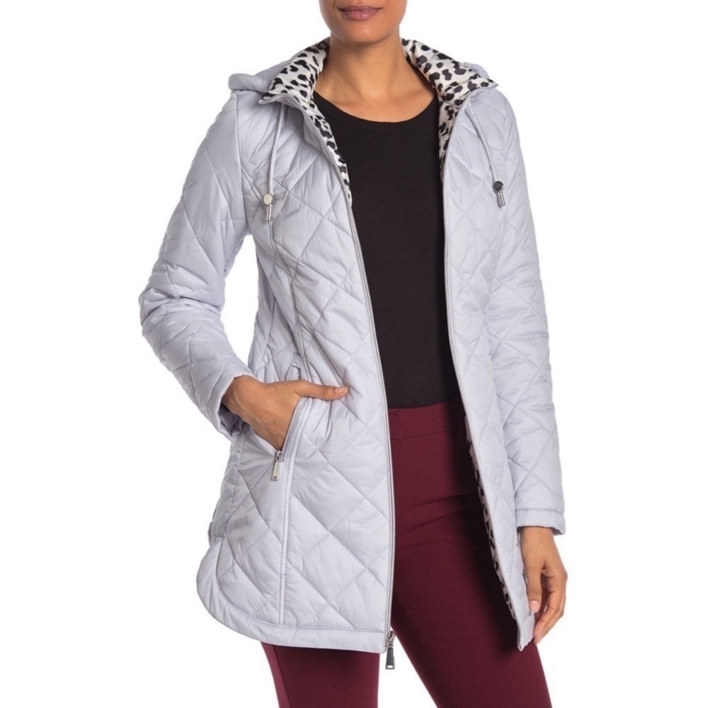 𝅺laundry by Shelli Segal Quilted Zip Parka Size XS